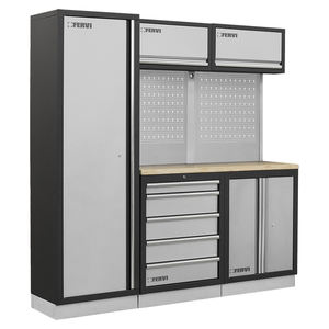 Fervi A007C Mueble Taller Modular Acero, 1960x498x2000mm - Product Image 1