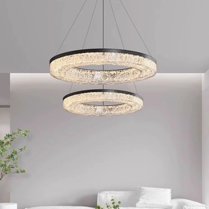 Italian High-End All-Copper Minimalist <b>Chandelier</b> for Living Room and Bedroom Grand Luxury Designer Villa Lamp-Middle Sizes - Product Image 3