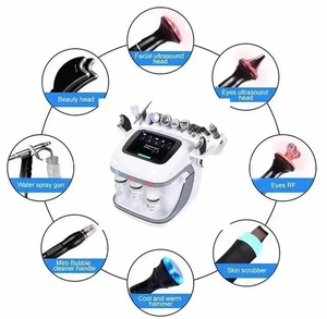 Beauty <b>Oxygen</b> Therapy Hydro Dermabrasion 8-in-1 Microdermabrasion Facial <b>Machine</b> Touch Screen Ultrasonic Technology US/IT Breast - Product Image 2