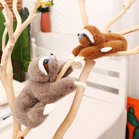 Vente chaude Mignon Fourrure Paresseux En Peluche Jouets En Peluche en Plusieurs Couleurs PP Coton Rempli Techniques Brodées Cadeaux Pour Enfants
