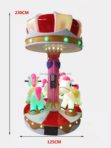 Carnaval Merry-Go-Round Carrousel Indoor Kids Amusement Ride au centre commercial <span class=keywords><strong>Manege</strong></span> d'affaires en fibre de verre à vendre - Product Image 6