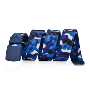 Ceinture en nylon DFCB02 de 125 cm pour étudiants, avec boucles en plastique, style camouflage marin et woodland, pour le camping et le combat, tendance - Product Image 2