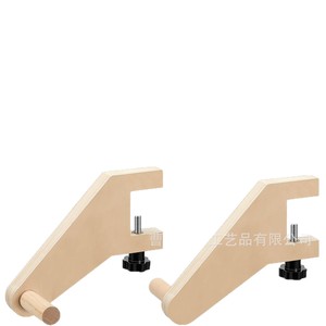 Wooden Paper Roll Holder <b>Adjustable</b> <b>Desk</b> Mount For <b>Office</b> Stationery Storage - Product Image 2