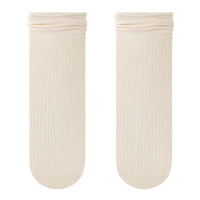 Chaussettes en coton sans couture pour femme, en fibre de bambou, fines, antibactériennes, chaudes, blanches, effet empilé, post-partum, nouveau style tendance