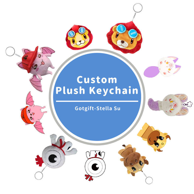 Portachiavi in peluche personalizzato