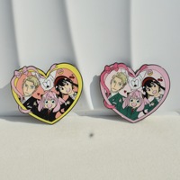 Nuevos estilos de anime japonés SPY x FAMILY Anya, pin de metal esmaltado, broche de aleación de chica bonita de dibujos animados