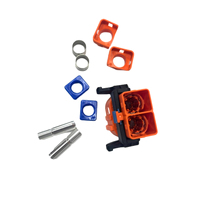 Baïonnette voiture électrique 2pin 6mm en plastique prise droite automobile HV connecteurs bornes Dc Hvil connecteur