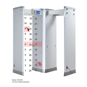 Safeagle-escáner corporal para puerta de seguridad, Detector de metales, 33 zonas