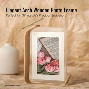 Cadre photo transparent double face en forme de L, idée cadeau originale en gros, design créatif en bois et acrylique, format 8x10 - Product Image 3