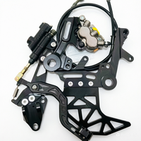 Kit de modification pour moto électrique tout-terrain Surron Ultra Bee, frein arrière hydraulique à double étrier, support de frein à pied, aluminium CNC 7075, performance professionnelle