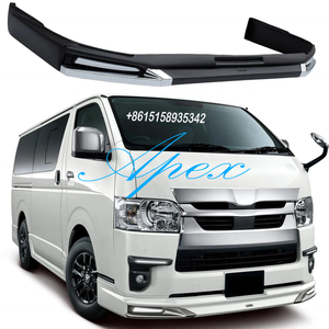 Lèvre avant LED Quantum Wide Body pour Toyota Hiace Van Bus 2014-2018, pare-chocs avant Modellista II étroit, protection de lèvre, pièces Hiace - Product Image 3