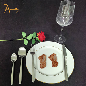 Vente directe d'usine, ensemble de couverts en acier inoxydable 430, couteau à steak, couteau occidental, fourchette, cuillère à dessert - Product Image 5