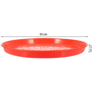 Mangeoire à poulet avec fond antidérapant, mangeoire pour volailles, poulets, canards, oies, diamètre 30-80 cm, bac à nourriture spécifique pour poussins en PP - Product Image 3
