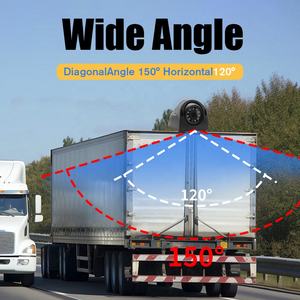 Système de caméra solaire sans fil de sécurité pour camion, kit de recul 360 degrés pour voiture, détection d'<span class=keywords><strong>angle</strong></span> mort, vidéo 4K haute résistance - Product Image 5