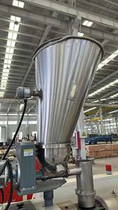 Machine de granulation à double vis pour le recyclage des déchets plastiques (films PP/PE) avec moteur et PLC pour le traitement des tuyaux - Product Image 2