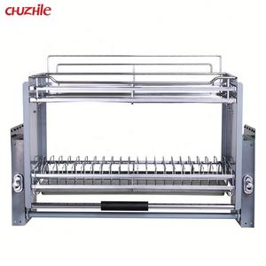 Accessori Multiuso <span class=keywords><strong>per</strong></span> Cucina, Cestello Elevabile <span class=keywords><strong>in</strong></span> Metallo Moderno, Ripiani Regolabili a Scomparsa, Cestello Elevatore <span class=keywords><strong>per</strong></span> Armadi - Product Image 1