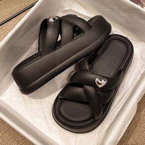 Mules en polaire pour femme, nouvelle collection 2025, printemps-automne-hiver, à semelle épaisse, double couche laine-coton, chaudes pour l'extérieur - Product Image 5