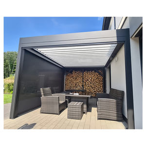 Luxe Aluminium Led Tuinhuisje Waterdicht <span class=keywords><strong>Pergola</strong></span> Dak Modieuze Buitendecoratie Waterdichte Modieuze Decoratie - Product Image 3