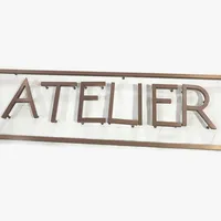 Letras Metálicas 3D de Acero Inoxidable SUS304 de Alta Durabilidad, Sin Iluminación, para Logotipos de Edificios Escolares, Marca GFace
