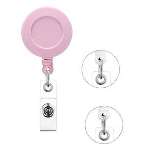 Economic Plastic Retractable Badge Reel UV Printed ID Card Name Badge Holder Conference Key Reel Roller Clip - Product Image 3