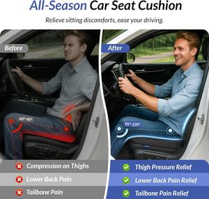 <span class=keywords><strong>Coussin</strong></span> de siège de <span class=keywords><strong>voiture</strong></span> en mousse à mémoire de forme respirant toutes saisons, design en maille, lavable, utilisation au bureau, <span class=keywords><strong>coussin</strong></span> <span class=keywords><strong>rehausseur</strong></span> de siège et oreiller - Product Image 3