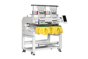 Machine à broder industrielle domestique à double tête informatisée pour casquettes plates, t-shirts et vêtements, 15 aiguilles - Product Image 2