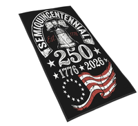 Serviette de plage en microfibre imprimée pour la célébration du semi-quicentenaire des 250 ans de la liberté aux États-Unis, disponible en gros