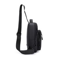 Sac de poitrine et de taille imperméable en PU pour homme, haute qualité, tendance, avec fermeture éclair, multi-usage, pour sport, voyage, design mode estival