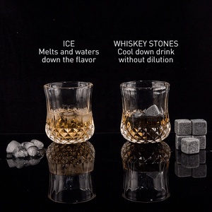 Custom Bar accessori Rock bicchieri di granito cubetti di ghiaccio di Whisky agghiacciante pietre di Whisky vetro e pietre regalo Set in scatola di legno - Product Image 4