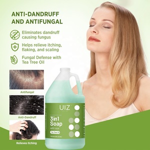 Factory Custom 1 Gallon Tea Tree Oil <strong>Shampoo</strong> Deep Cleansing Scalp Moisturizing Hair Care Bulk <strong>Shampoo</strong> for Split and <strong>Dry</strong> Hair Antifungal - Product Image 2
