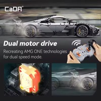 Cada C61503W 1/8 Blocs de construction de voiture de course technique Jouet Blocs de construction de voiture de sport de course motorisée pour garçons