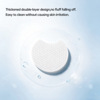 Disques de coton carrés Meanlove, 1 couche, taille fleur, doux, pour démaquillage et soin de la peau, pour salons de beauté, logo personnalisé gratuit