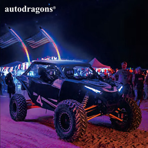 AUTODRAGONS ปรับแต่งได้ 366+ โหมดแสง เสาอากาศ 360 องศา ไฟ LED แบบเกลียวพร้อมไฟเบรกสำหรับรถ RZR ATV UTV รถบรรทุก - Product Image 6