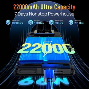 Téléphone robuste Ulefone Armor 24, 24 Go, 256 Go, batterie 22000 mAh, lampe de camping LED, utilisation en extérieur - Product Image 3