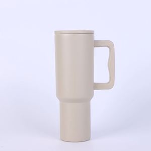 40oz Car <b>Travel</b> H4.0 <b>Handle</b> Tumbler Vacuum <b>Mug</b> Lid Straw Non-Slip Base OEM ODM Custom Design - Product Image 1