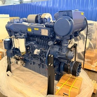 Moteur diesel marin 6 cylindres Weichai WD12 WP12 Baudouin 6W126MC400 400ch 450ch pour bateau