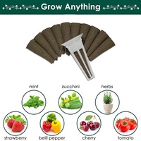 GreenGrow 50PCS Paniers de culture classiques en plastique durable, coques de culture, éponges de culture, systèmes de culture hydroponique pour fleurs, maison et jardin