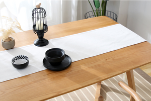 Runner da tavola con decorazioni natalizie per eventi per feste in casa in lino di cotone con Design stampato personalizzato - Product Image 3