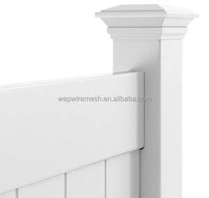 Preuve UV 6 * 8ft couleur blanche plastique PVC vinyle panneau bon marché panneaux de clôture de confidentialité - Product Image 3