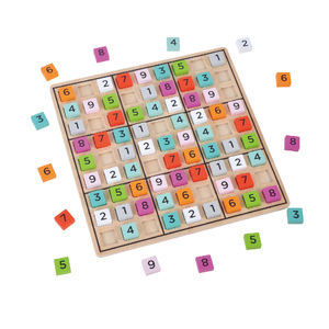 Jeu de société <span class=keywords><strong>Sudoku</strong></span> en bois, jouet éducatif en bois pour enfants - Product Image 4