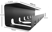 Support de gestion de câbles réglable, bras de câblage ajustables pour rack de puissance, organisateur de câbles et de prises pour multiprises de bureau