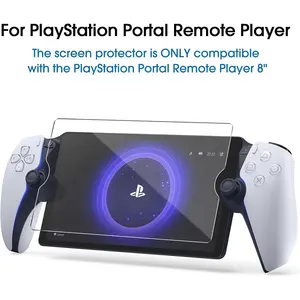 Protecteur d'écran transparent HD transparent anti-rayures en verre trempé pour lecteur à distance PlayStation PS Portal 8 pouces