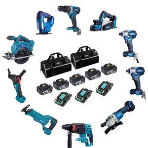 Prezzo accessibile Professional New Sealed Cordless Power Tools Combo Kit OEM Electric Impact Drill Wrench Saw Combo Power Tools