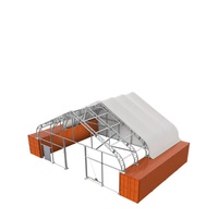 Cubierta Impermeable de PVC para Contenedor de Envío de 26 pies x 20 pies, Techo a Dos Aguas, Cubierta Industrial Resistente para Almacenamiento, Garaje o Refugio