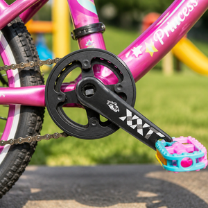 Biela de Bicicleta para Niños 152mm 32T 36T con Orificio Cuadrado de Aleación de Aluminio CNC, Piezas al por Mayor de Fábrica OEM ODM Personalizadas - Product Image 2