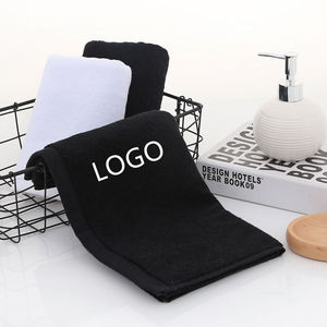 Toalla de Algodón Personalizada con Logotipo <span class=keywords><strong>para</strong></span> Barbería, Toalla Negra <span class=keywords><strong>para</strong></span> Tinte de Cabello, Resistente a Decoloración y Manchas, <span class=keywords><strong>para</strong></span> Peluqueros - Product Image 4