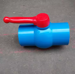 Pntek <span class=keywords><strong>10</strong></span> inç mavi PVC plastik soket küresel vana PN10 PN16 manuel güç su medya için sıcak satış OEM özelleştirilmiş destek - Product Image 6