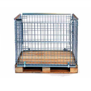 Cage d'extension de <span class=keywords><strong>palette</strong></span> en bois pour conteneur de cargaison Assemblage de treillis métallique détachable en acier aux normes européennes - Product Image 1