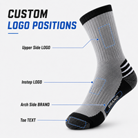 Chaussettes de sport personnalisées haut de gamme respirantes pour la course et l'entraînement, avec logo personnalisé, pour le sport et l'athlétisme
