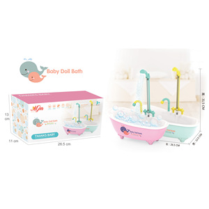 Faire semblant de jouer jouet été enfants bain douche jouets électrique pulvérisation d'eau <span class=keywords><strong>baignoire</strong></span> jouet <span class=keywords><strong>pour</strong></span> bébé poupée - Product Image 1